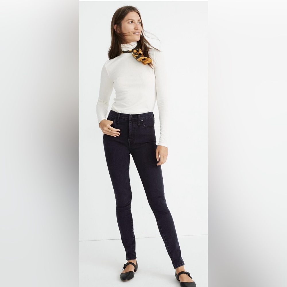 Madewell 10” High Rise Skinny Jeans in Eclipse Wash Size 26